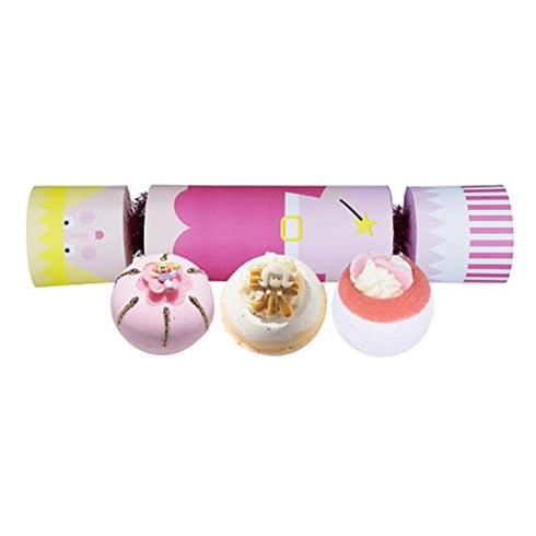 Bomb Cosmetics Fairy Godmother Cracker Gift Set - 3 Pieces (1 x Angel Above Bath Blaster
1 x Urban Princess Bath Blaster 
1 x Sugar Plum Fairy Bath Blaster)